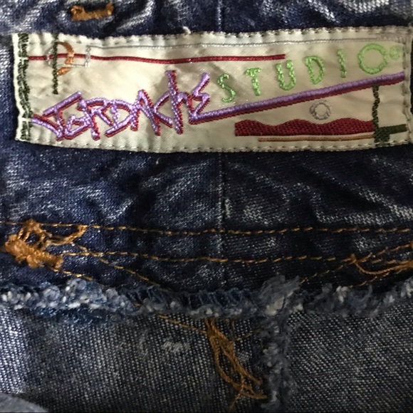 Jordache studio acid wash denim high waist shorts 9/10 - Picture 8 of 8